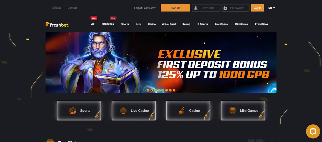 Freshbet casino offer